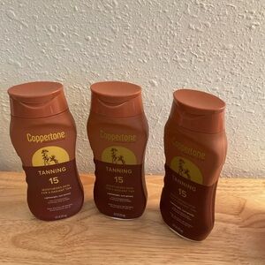 Coppertone Tanning Lotion SPF 15 - 3 pack  (Lot of 3)